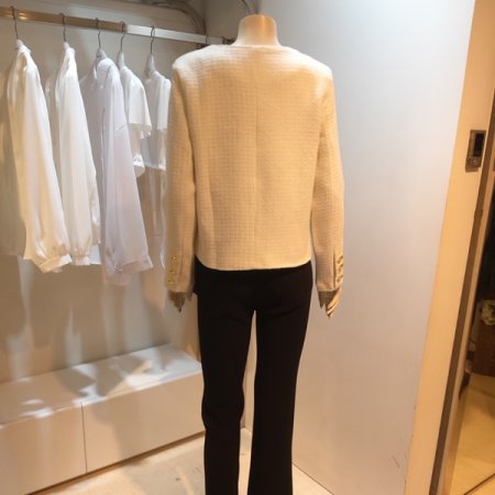 트위드 라운드 자켓