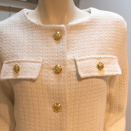 트위드 라운드 자켓