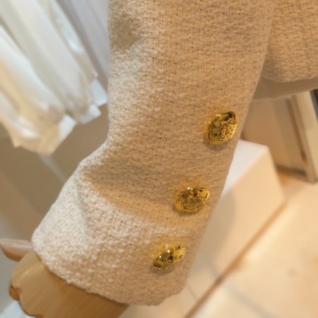 트위드 라운드 자켓