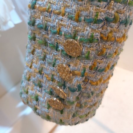 트위드 민트포켓 자켓