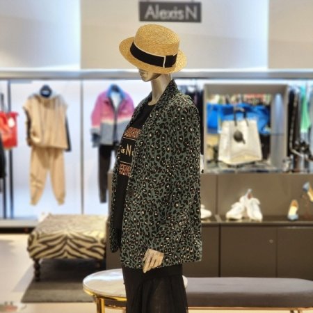 레오파드 하프자켓