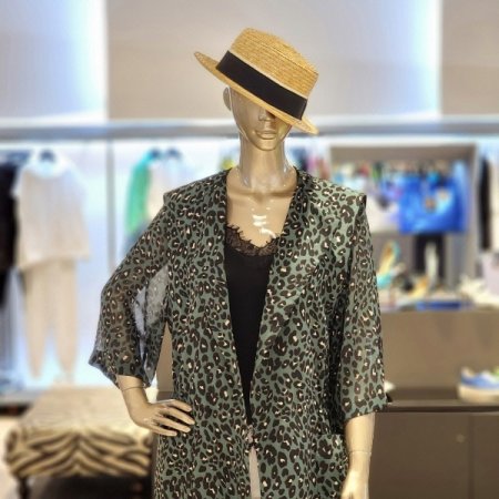 케이프형 쉬폰 트렌치자켓