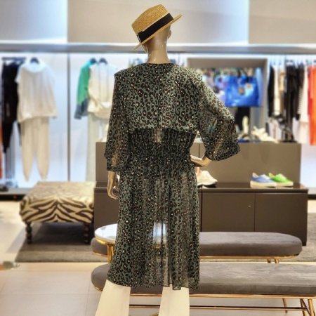 케이프형 쉬폰 트렌치자켓