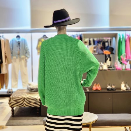 오버핏 보석단추롱가디건