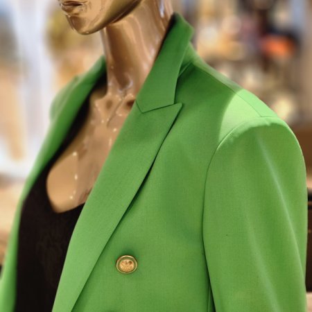 사선단추 크롭자켓