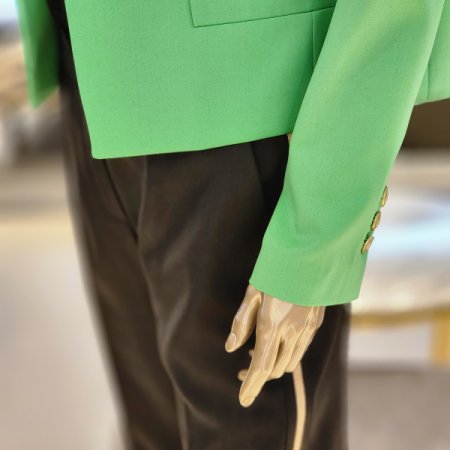 사선단추 크롭자켓