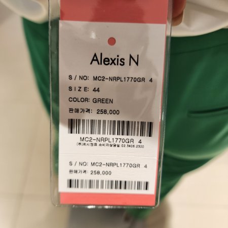 앞후크 일자핏 슬렉스