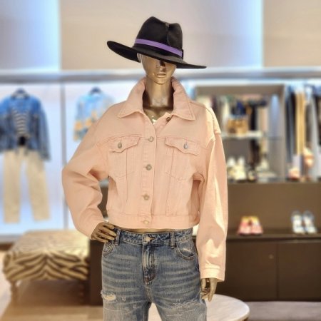 컬러워싱 오버핏 데님자켓