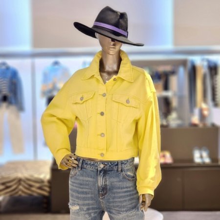 컬러워싱 오버핏 데님자켓