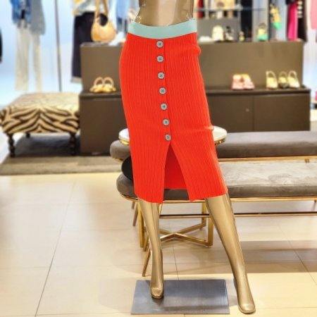 앞트임 단추포인트스커트