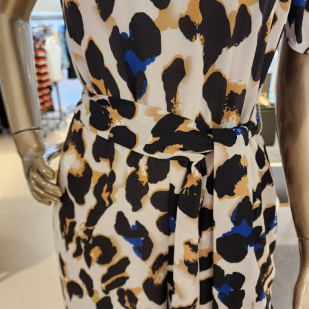 레오파드 와이드핏점프슈트