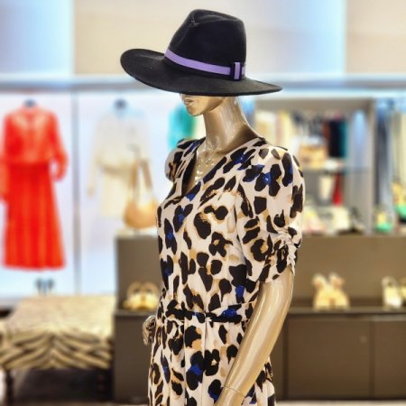 레오파드 와이드핏점프슈트