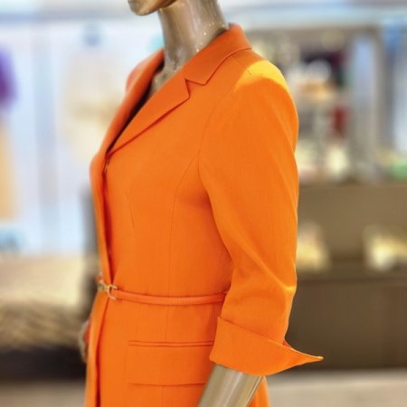 린넨 벨트셑싱글롱자켓