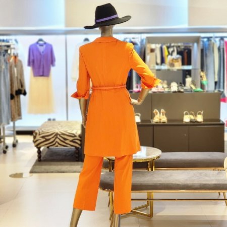 린넨 벨트셑싱글롱자켓