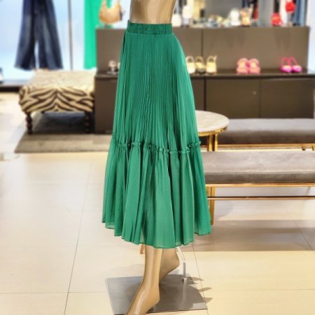 플리츠 밴딩롱스커트
