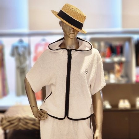 후드넥집업점퍼