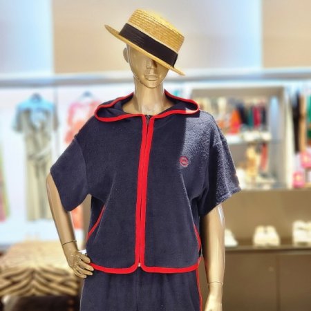 후드넥집업점퍼