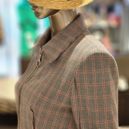 카라넥 집업크롭자켓