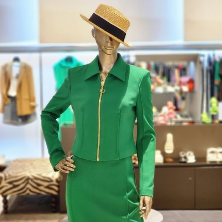 집업 카라넥크롭자켓