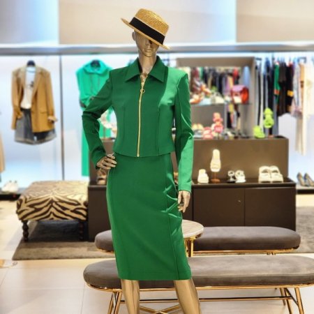 집업 카라넥크롭자켓