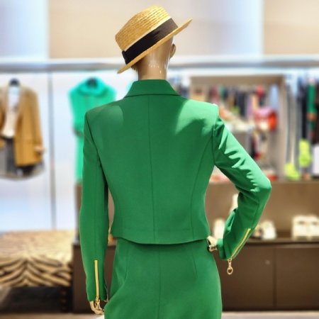 집업 카라넥크롭자켓