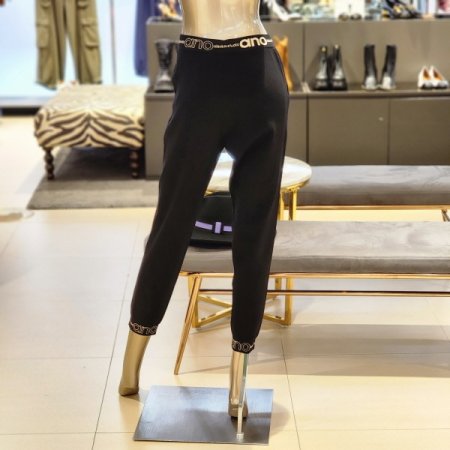 레터링밴딩 니트팬츠