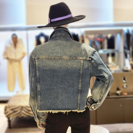 빅포켓 밑단포인트데님자켓