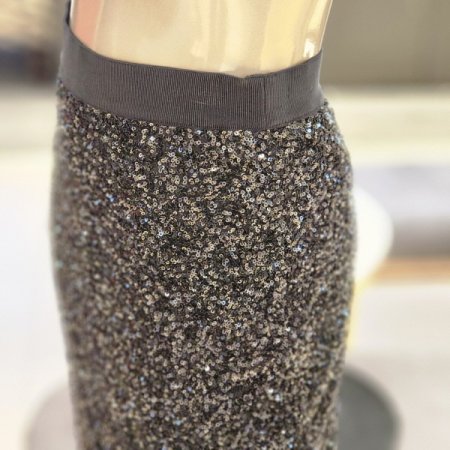 스팽글 밴딩미디스커트