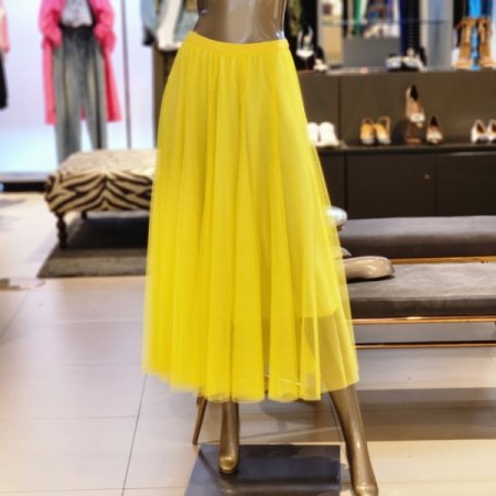 쉬폰 밴딩롱스커트