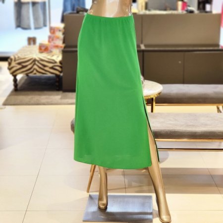 옆트임 밴딩롱스커트