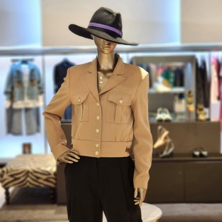 금장버클 크롭자켓