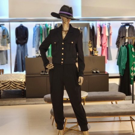 금장버클 크롭자켓