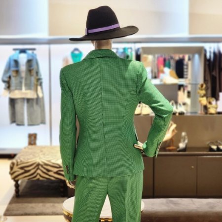 체크 테일러드자켓