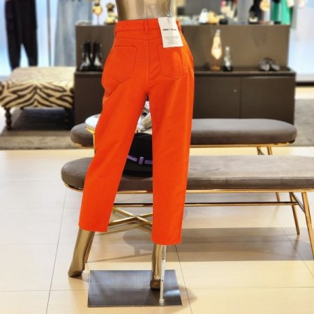 핀턱 배기핏 면 팬츠