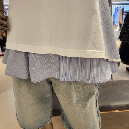 셔츠레이어드 롱티셔츠