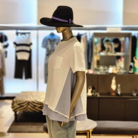 셔츠레이어드 롱티셔츠