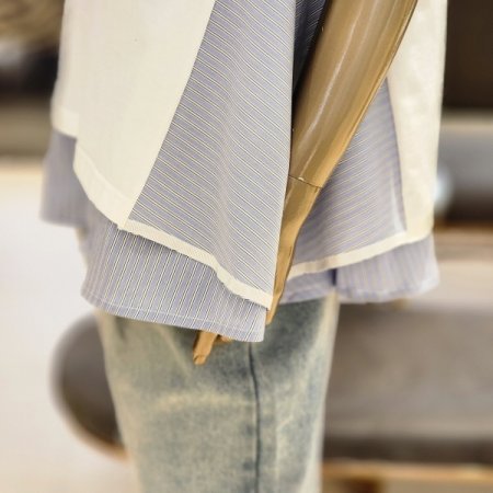 셔츠레이어드 롱티셔츠