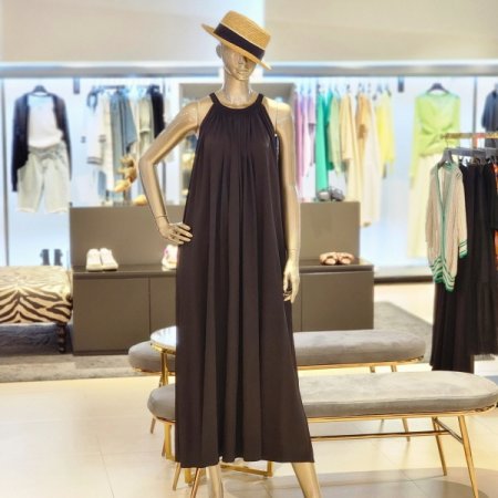 홀터넥 롱원피스