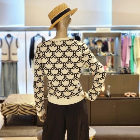 사슬패턴울가디건