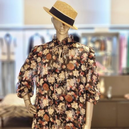 플라워 쉬폰롱원피스