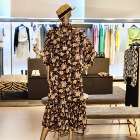 플라워 쉬폰롱원피스