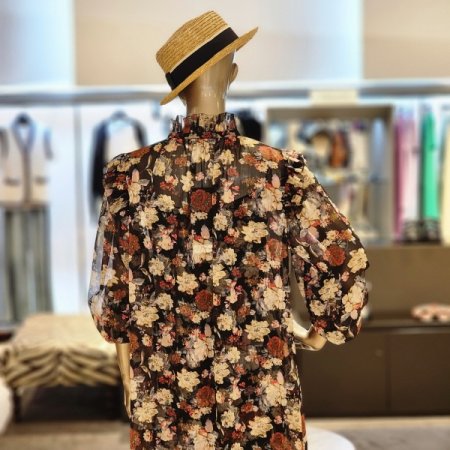 플라워 쉬폰롱원피스