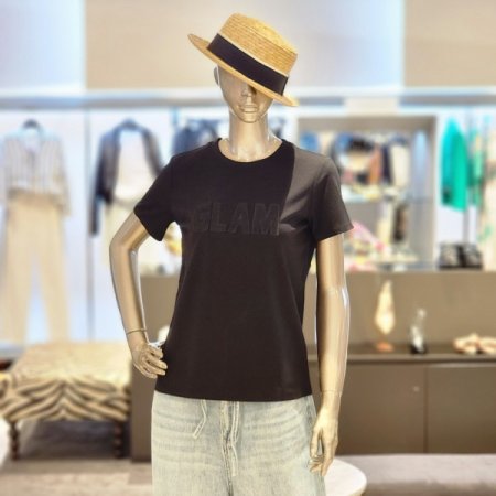 GLAM자수반팔티셔츠