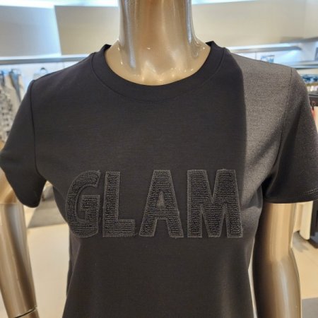 GLAM자수반팔티셔츠