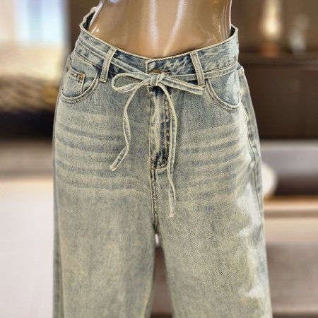 컷팅와이드핏데님팬츠