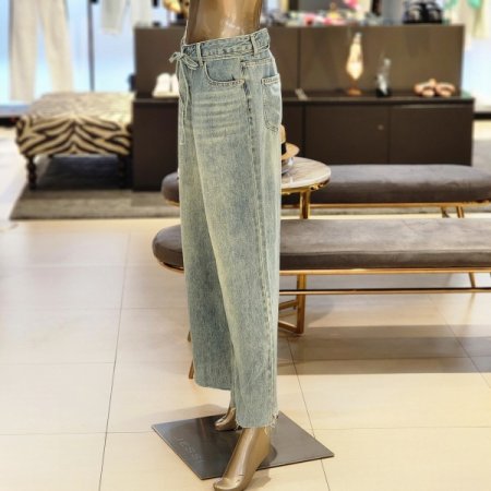 컷팅와이드핏데님팬츠