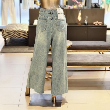 컷팅와이드핏데님팬츠