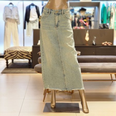 뒤트임데님스커트