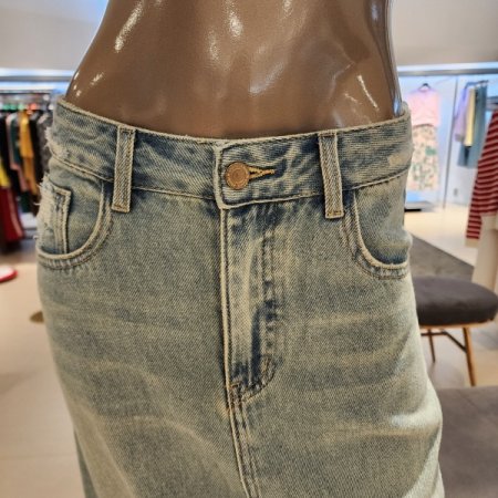 뒤트임데님스커트