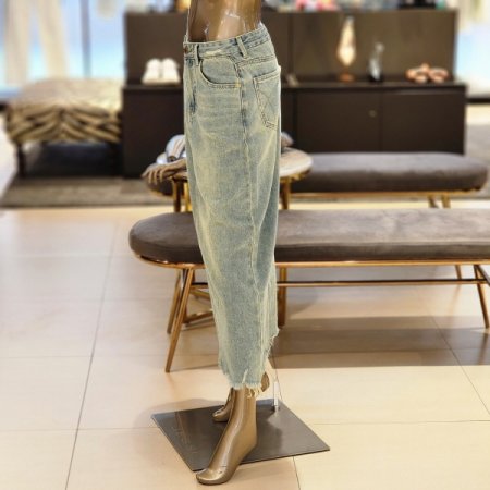 뒤트임데님스커트